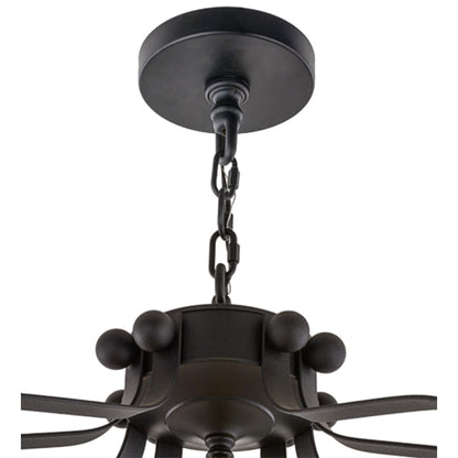 Meyda Tiffany Citadel 10 Light 33" Wide Taper Candle Pendant