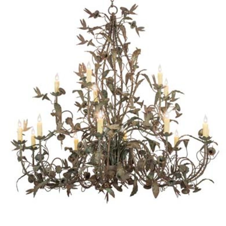 Meyda Tiffany Le Printemps 15 Light 60" Wide Taper Candle Style Chandelier