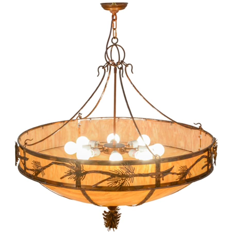 Meyda Tiffany Lone Pine 8 Light 37" Wide Pendant