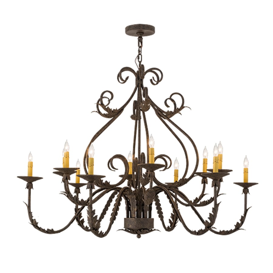 Meyda Tiffany French Elegance 12 Light 48" Wide Taper Candle Style Chandelier