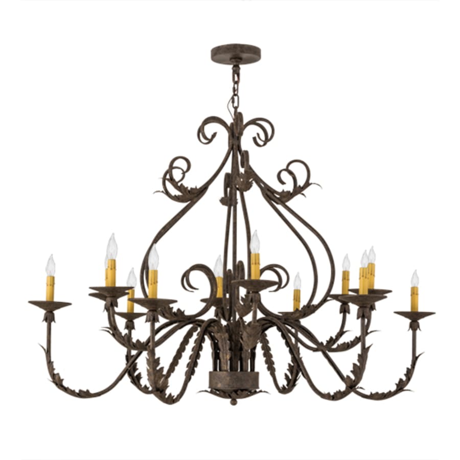 Meyda Tiffany French Elegance 12 Light 48" Wide Taper Candle Style Chandelier