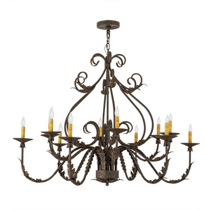 Meyda Tiffany French Elegance 12 Light 48" Wide Taper Candle Style Chandelier