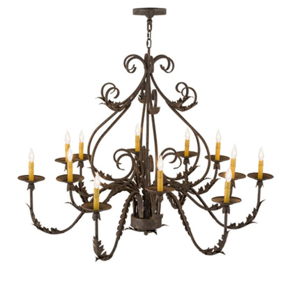 Meyda Tiffany French Elegance 12 Light 48" Wide Taper Candle Style Chandelier