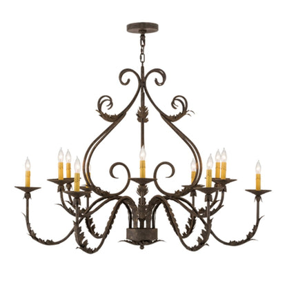 Meyda Tiffany French Elegance 12 Light 48" Wide Taper Candle Style Chandelier