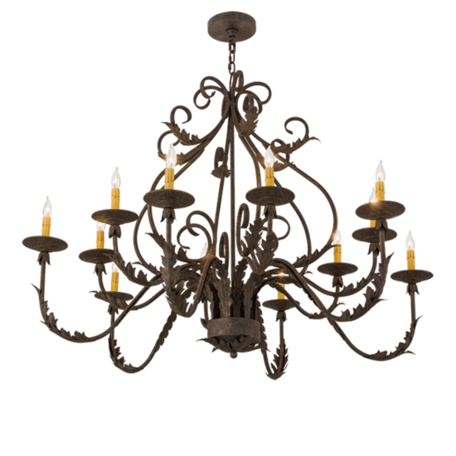 Meyda Tiffany French Elegance 12 Light 48" Wide Taper Candle Style Chandelier