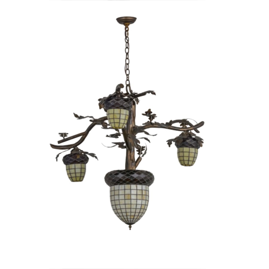Meyda Tiffany Acorn 4 Light 48" Wide Chandelier