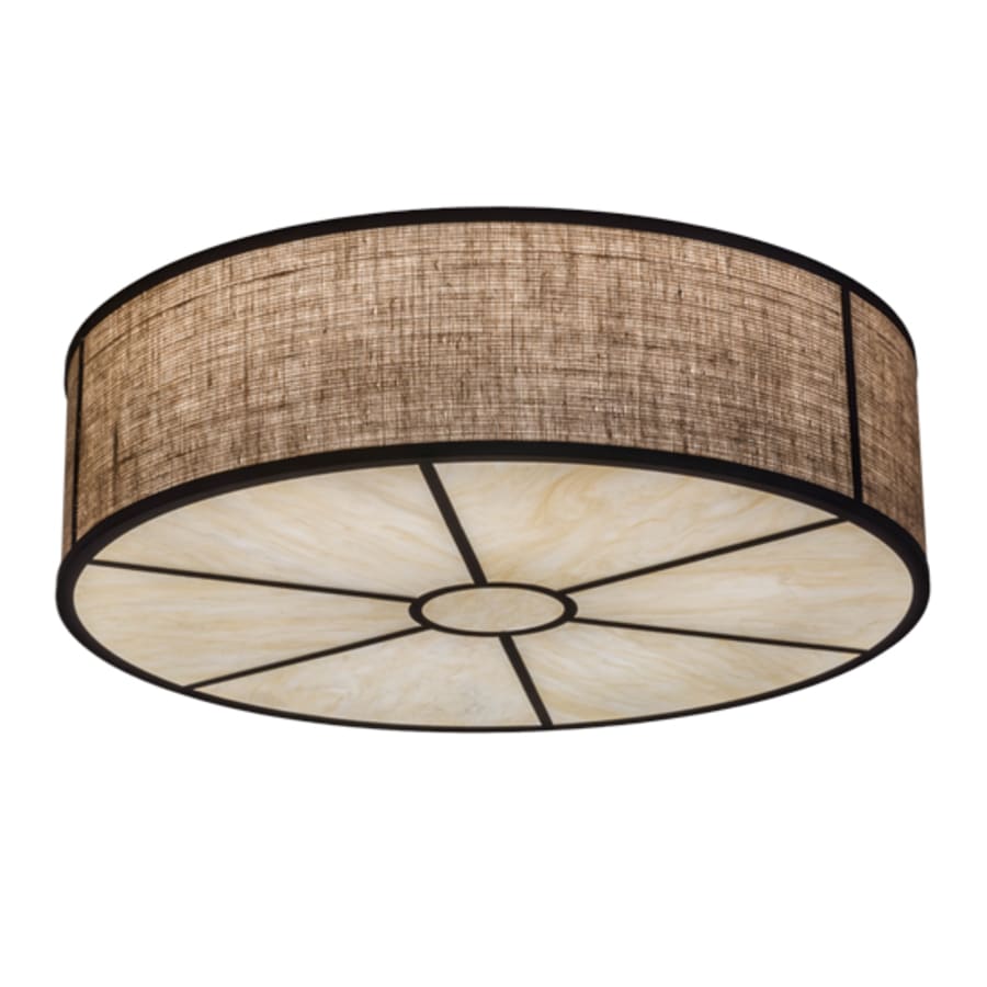 Meyda Tiffany Cilindro 6 Light 36" Wide Flush Mount Drum Ceiling Fixture