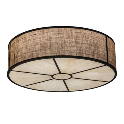 Meyda Tiffany Cilindro 6 Light 36" Wide Flush Mount Drum Ceiling Fixture