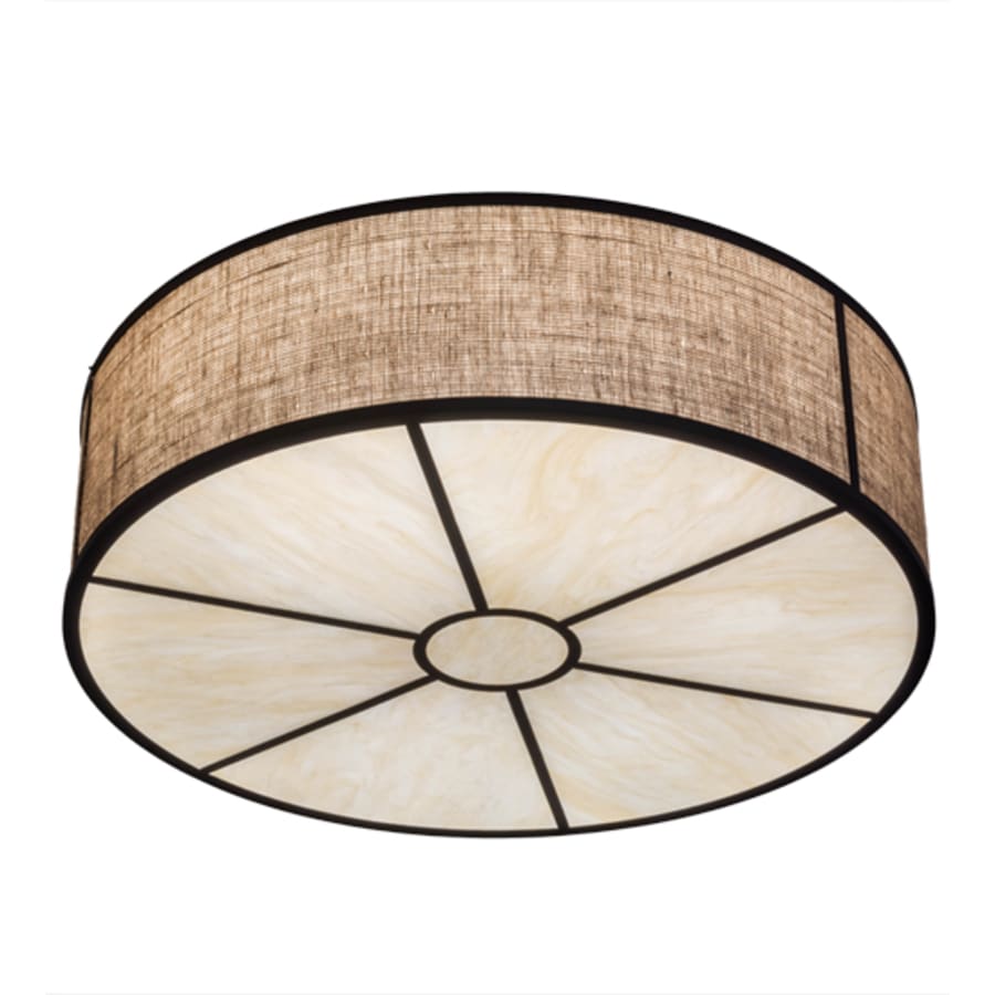 Meyda Tiffany Cilindro 6 Light 36" Wide Flush Mount Drum Ceiling Fixture
