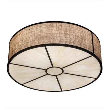 Meyda Tiffany Cilindro 6 Light 36" Wide Flush Mount Drum Ceiling Fixture