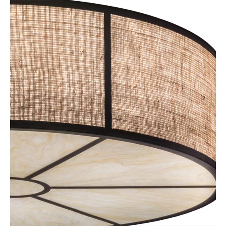 Meyda Tiffany Cilindro 6 Light 36" Wide Flush Mount Drum Ceiling Fixture