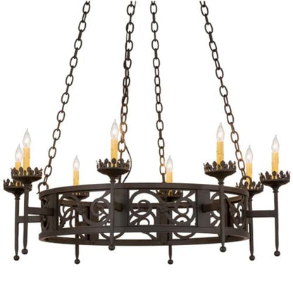 Meyda Tiffany Majella 8 Light 42" Wide Taper Candle Style Chandelier