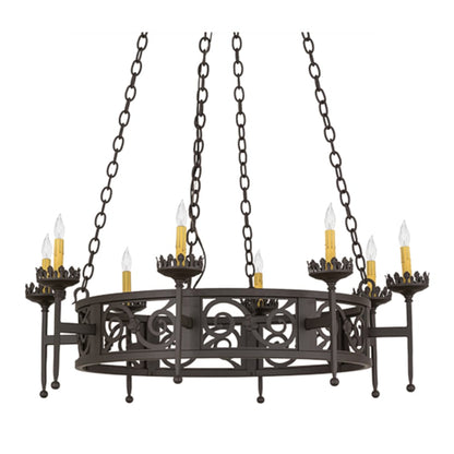 Meyda Tiffany Majella 8 Light 42" Wide Taper Candle Style Chandelier