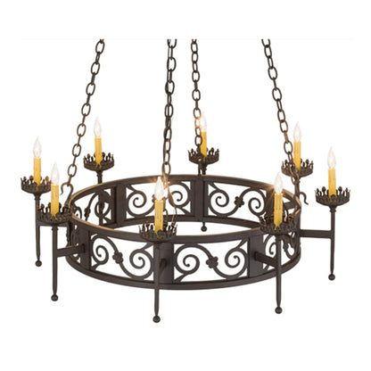 Meyda Tiffany Majella 8 Light 42" Wide Taper Candle Style Chandelier