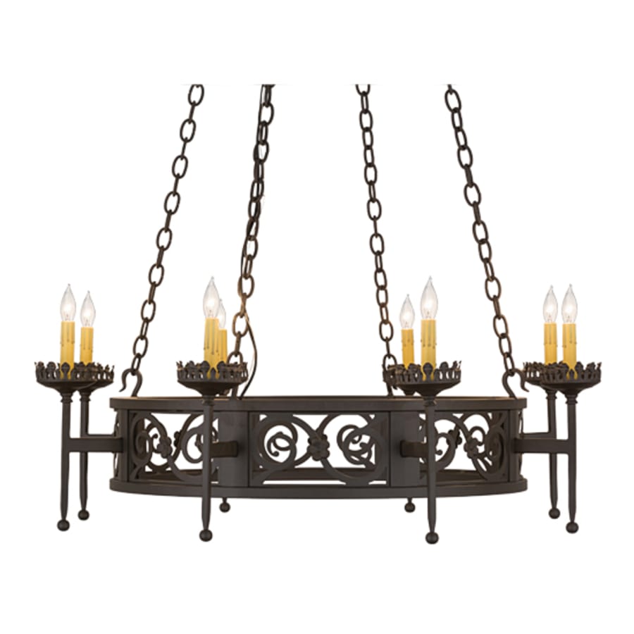 Meyda Tiffany Majella 8 Light 42" Wide Taper Candle Style Chandelier