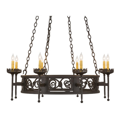 Meyda Tiffany Majella 8 Light 42" Wide Taper Candle Style Chandelier