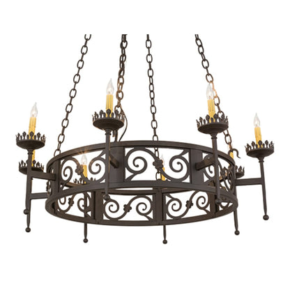 Meyda Tiffany Majella 8 Light 42" Wide Taper Candle Style Chandelier
