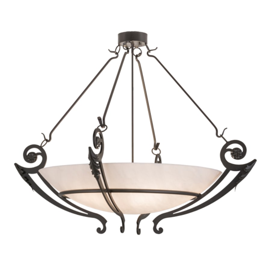 Meyda Tiffany Ceres 6 Light 50" Wide Semi-Flush Bowl Ceiling Fixture - Timeless Bronze Finish