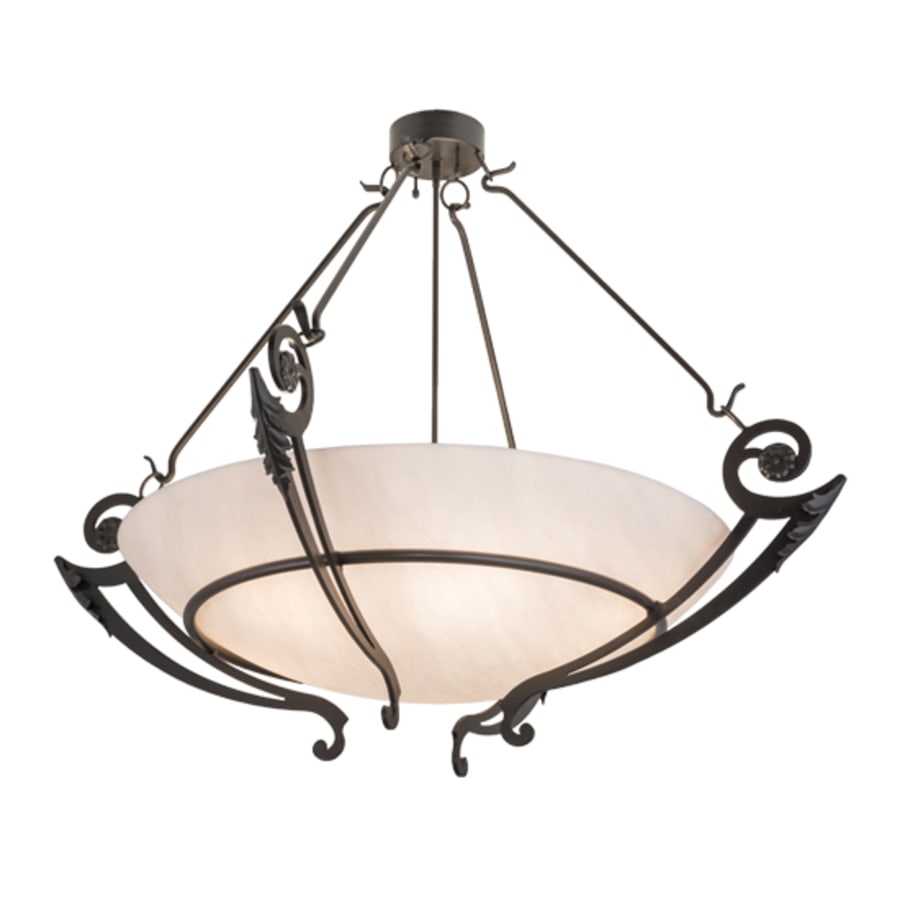 Meyda Tiffany Ceres 6 Light 50" Wide Semi-Flush Bowl Ceiling Fixture - Timeless Bronze Finish