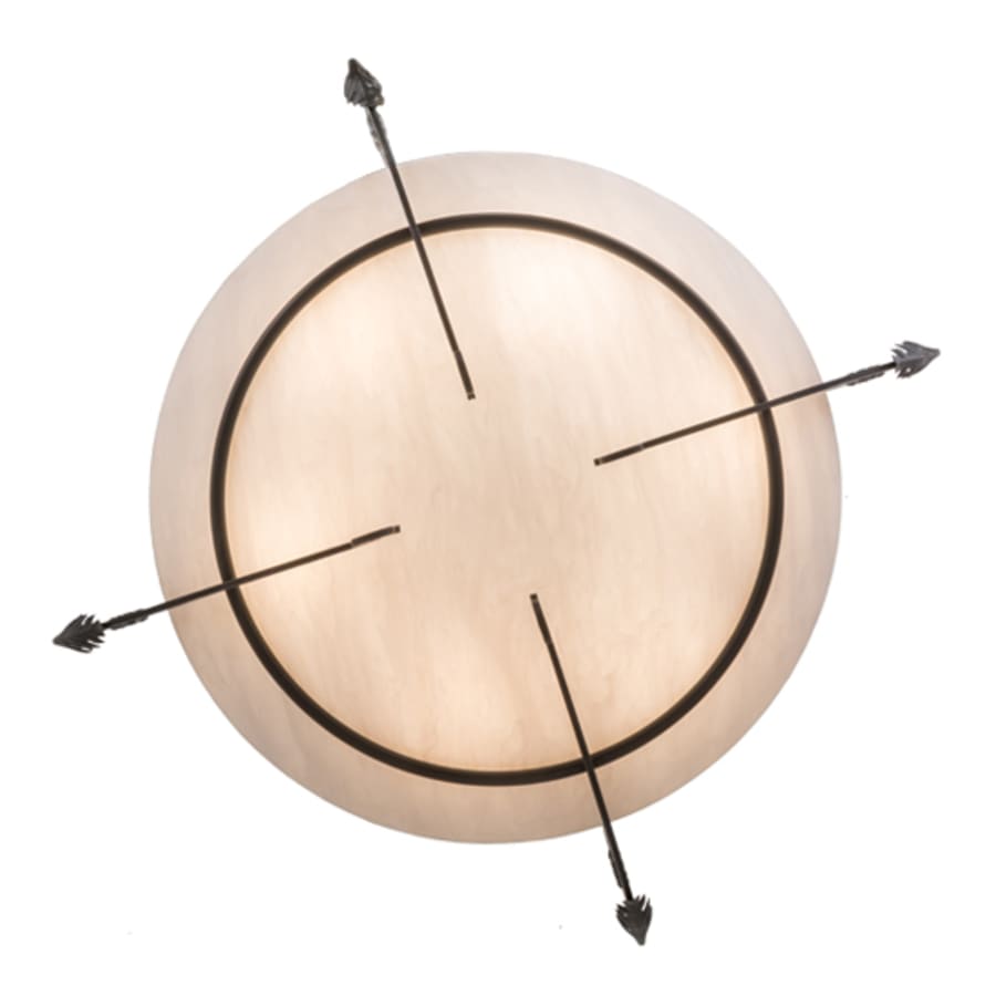 Meyda Tiffany Ceres 6 Light 50" Wide Semi-Flush Bowl Ceiling Fixture - Timeless Bronze Finish