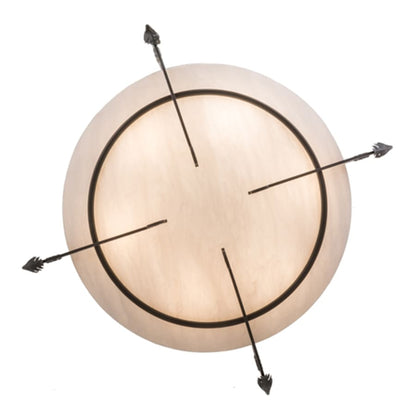 Meyda Tiffany Ceres 6 Light 50" Wide Semi-Flush Bowl Ceiling Fixture - Timeless Bronze Finish