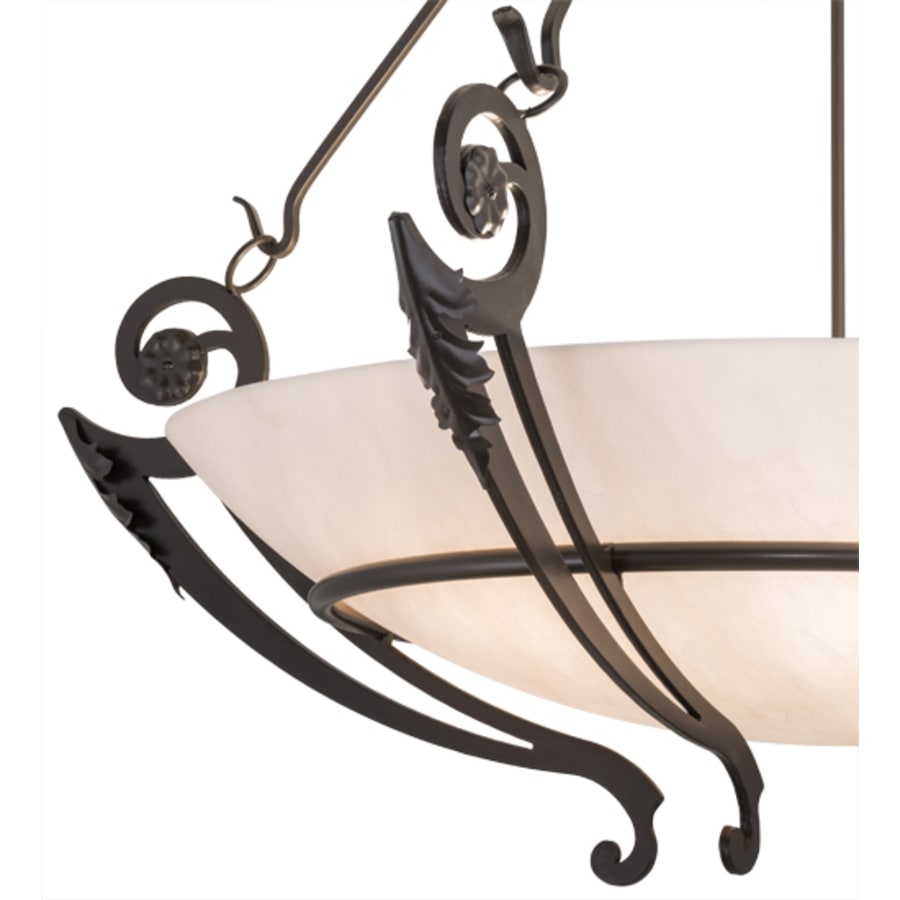 Meyda Tiffany Ceres 6 Light 50" Wide Semi-Flush Bowl Ceiling Fixture - Timeless Bronze Finish
