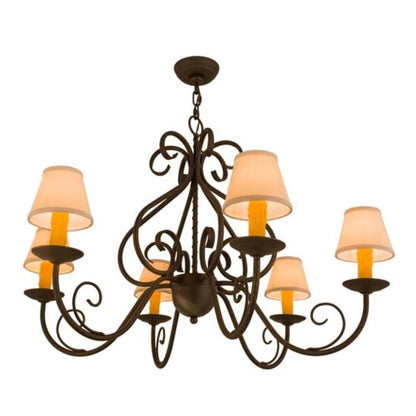 Meyda Tiffany Jenna 6 Light 37" Wide Chandelier