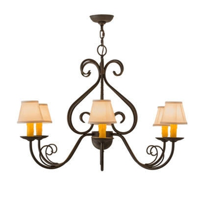 Meyda Tiffany Jenna 6 Light 37" Wide Chandelier
