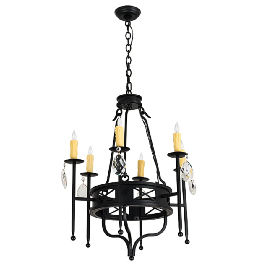 Meyda Tiffany Gina 6 Light 24" Wide Crystal Candle Style Chandelier