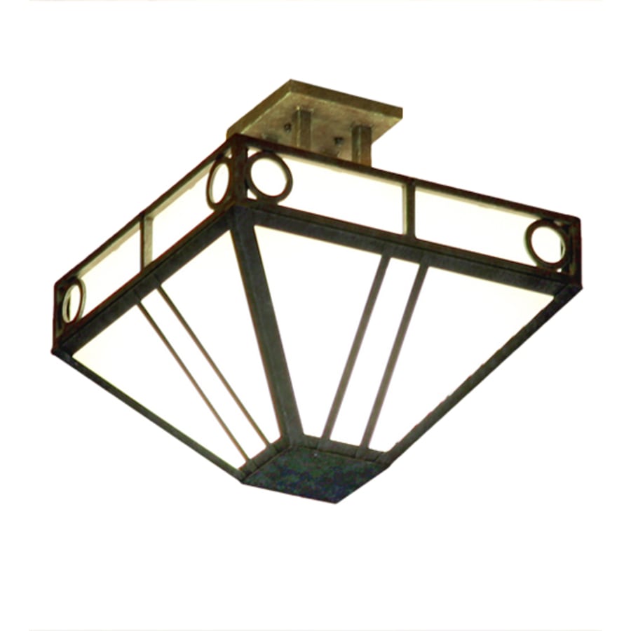 Meyda Tiffany Mission Chic 4 Light 18" Wide Semi-Flush Ceiling Fixture