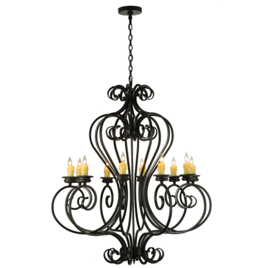Meyda Tiffany Fernando 10 Light 42" Wide Taper Candle Style Chandelier