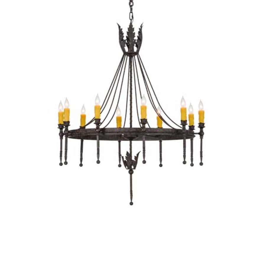 Meyda Tiffany Amaury 10 Light 36" Wide Taper Candle Style Chandelier