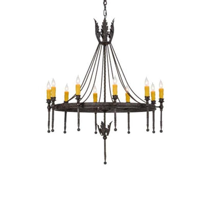 Meyda Tiffany Amaury 10 Light 36" Wide Taper Candle Style Chandelier