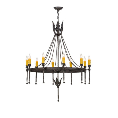 Meyda Tiffany Amaury 10 Light 36" Wide Taper Candle Style Chandelier