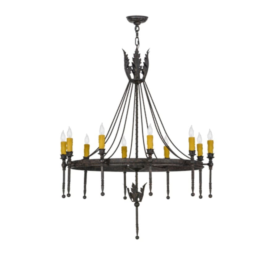 Meyda Tiffany Amaury 10 Light 36" Wide Taper Candle Style Chandelier