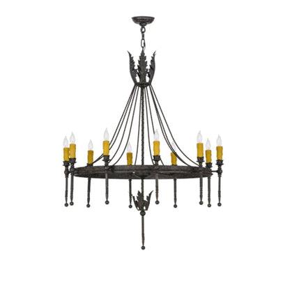 Meyda Tiffany Amaury 10 Light 36" Wide Taper Candle Style Chandelier