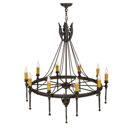 Meyda Tiffany Amaury 10 Light 36" Wide Taper Candle Style Chandelier