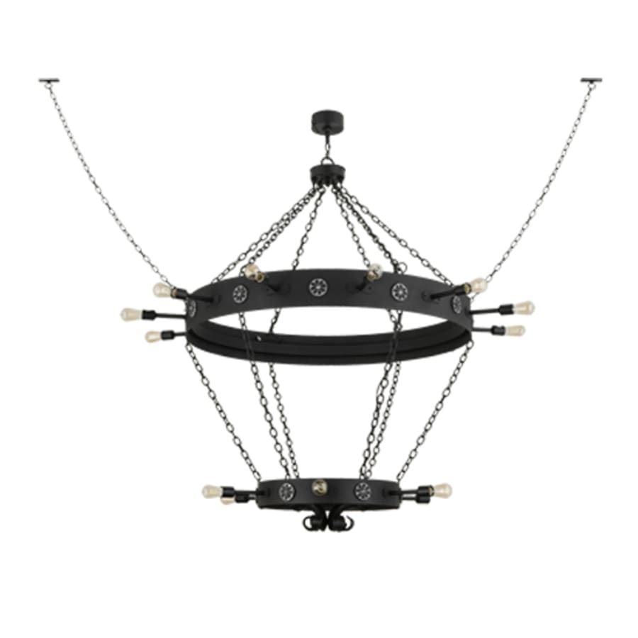 Meyda Tiffany Korset 18 Light 65" Wide Ring Chandelier