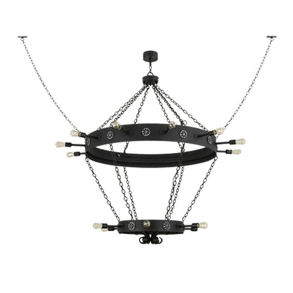Meyda Tiffany Korset 18 Light 65" Wide Ring Chandelier