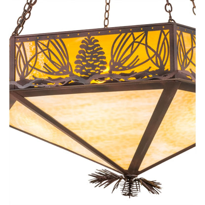 Meyda Tiffany Mountain Pine 6 Light 51" Wide Pendant