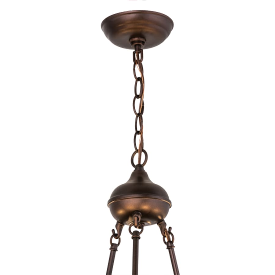 Meyda Tiffany Tiffany Jeweled Peacock 6 Light 34" Wide Chandelier