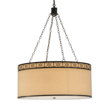 Meyda Tiffany Cilindro 4 Light 37" Wide Suspension Pendant