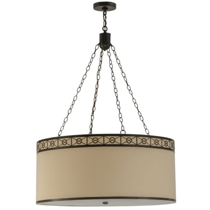 Meyda Tiffany Cilindro 4 Light 37" Wide Suspension Pendant