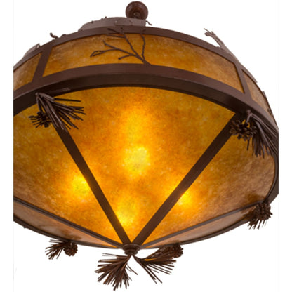 Meyda Tiffany High Plains Rider and The Herd 5 Light 36" Wide Pendant