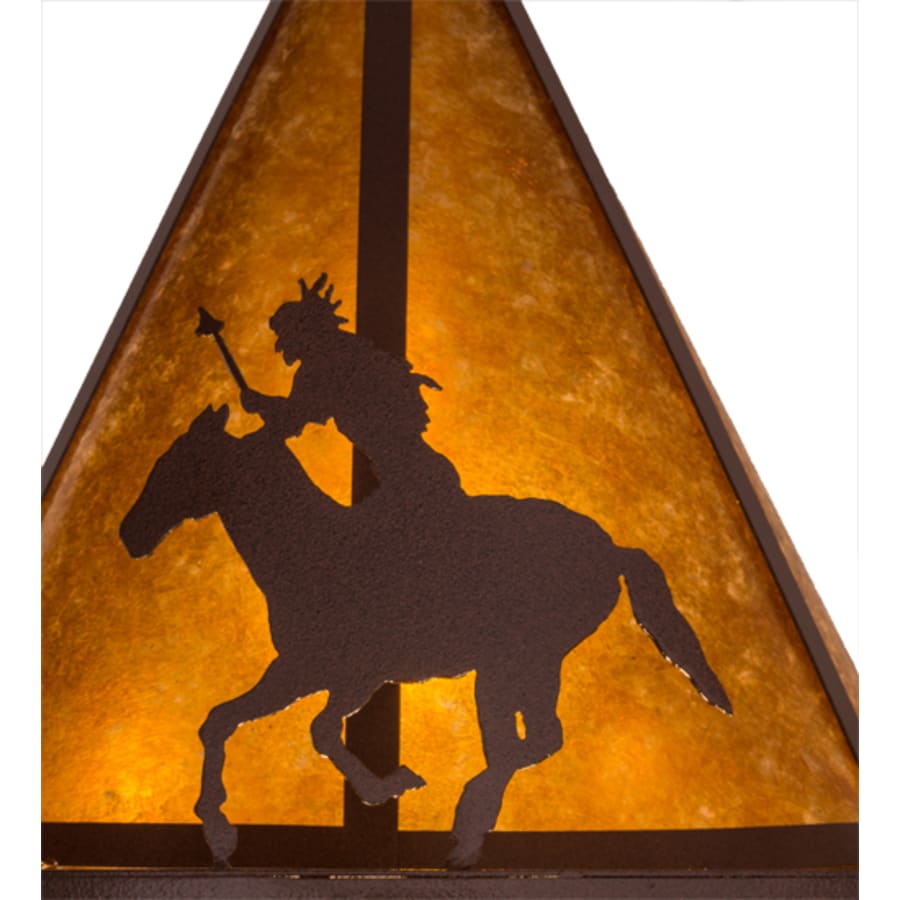 Meyda Tiffany High Plains Rider and The Herd 5 Light 36" Wide Pendant