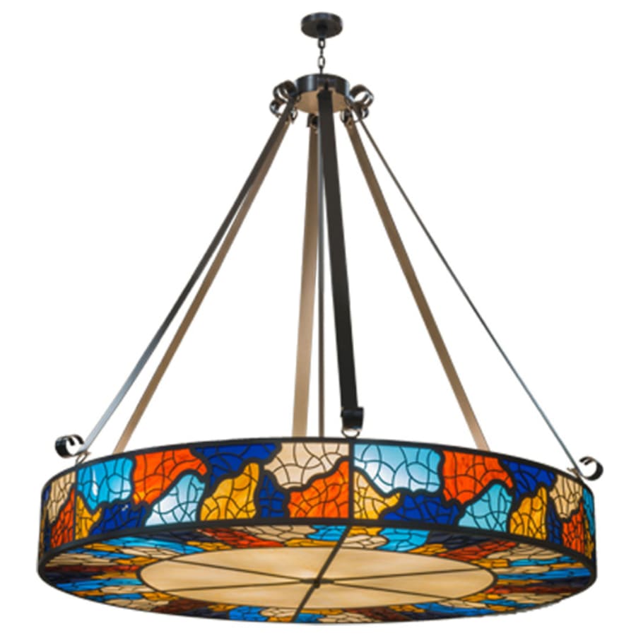 Meyda Tiffany Mosaico 13 Light 77" Wide Pendant