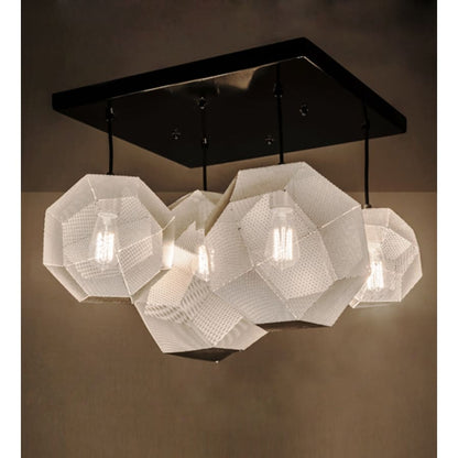 Meyda Tiffany Nidos Struttura 4 Light 30" Wide Abstract Multi Light Pendant