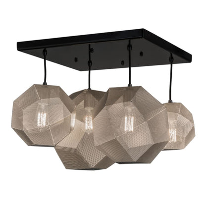 Meyda Tiffany Nidos Struttura 4 Light 30" Wide Abstract Multi Light Pendant