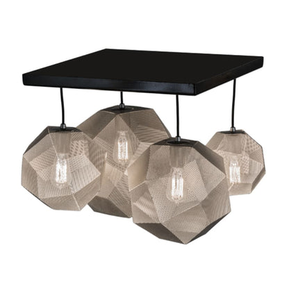 Meyda Tiffany Nidos Struttura 4 Light 30" Wide Abstract Multi Light Pendant