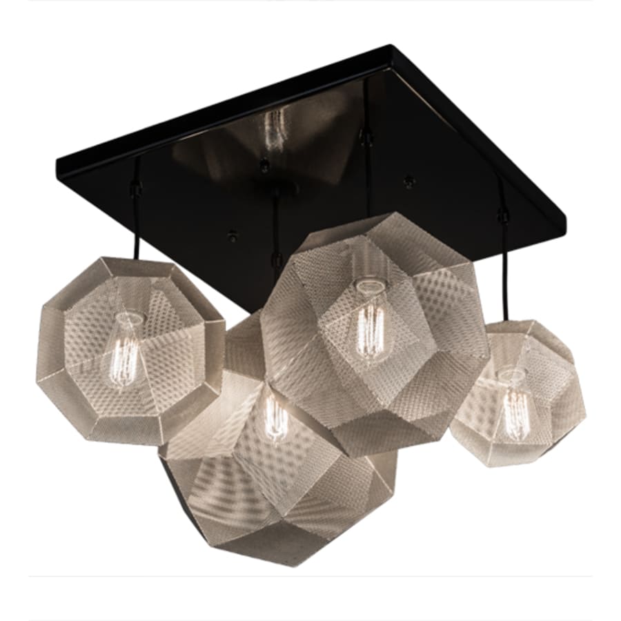 Meyda Tiffany Nidos Struttura 4 Light 30" Wide Abstract Multi Light Pendant